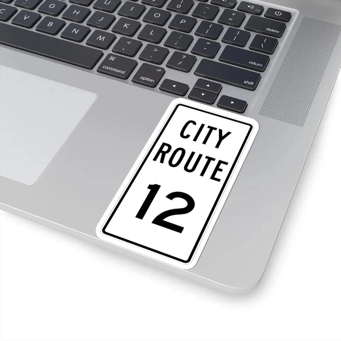 City Route 12 Fremont Ohio (Ohio) (Road Sign) STICKER Vinyl Kiss-Cut Decal - The Sticker Space