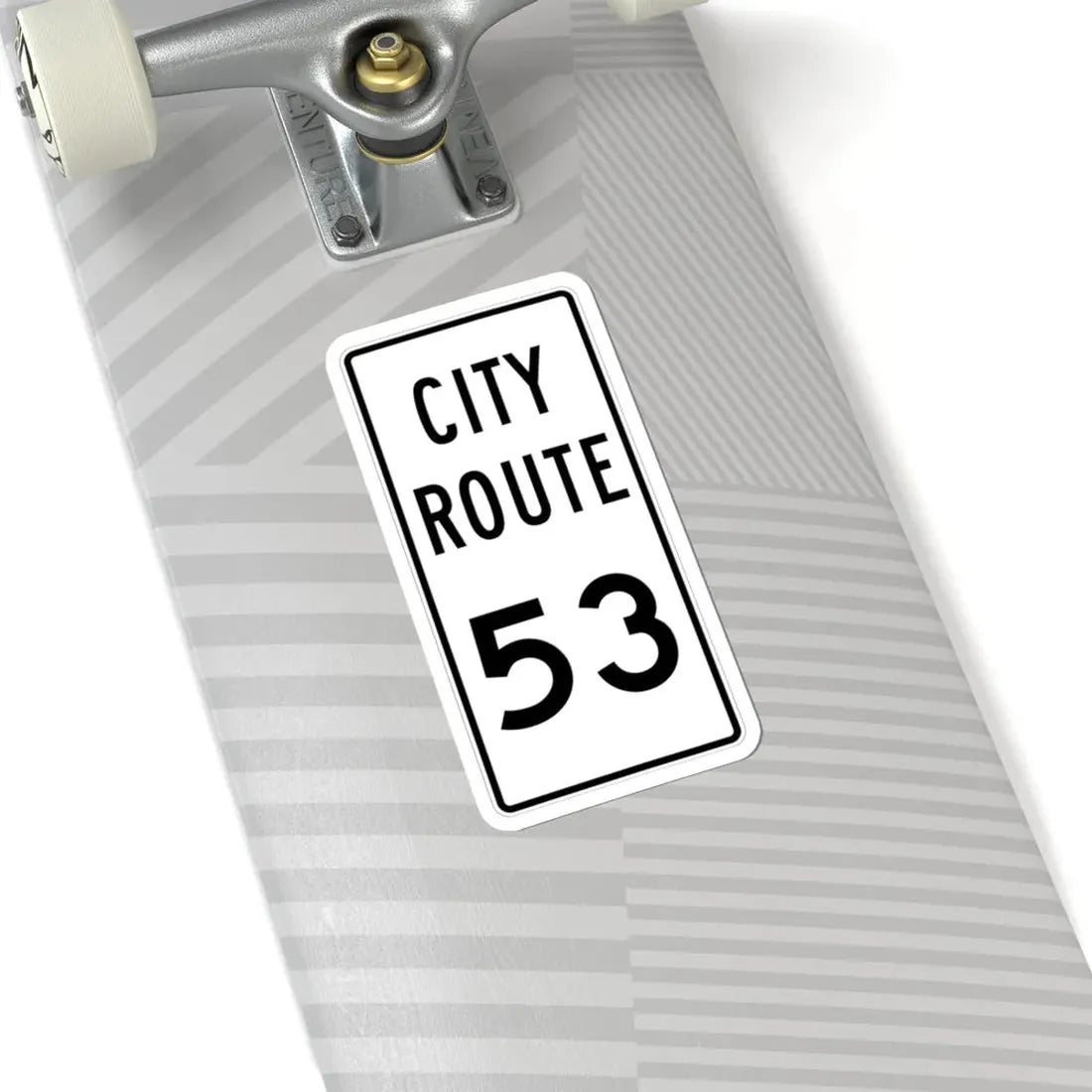 City Route 53 Fremont Ohio (Ohio) (Road Sign) STICKER Vinyl Kiss-Cut Decal - The Sticker Space
