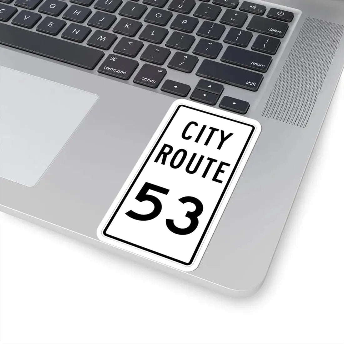 City Route 53 Fremont Ohio (Ohio) (Road Sign) STICKER Vinyl Kiss-Cut Decal - The Sticker Space