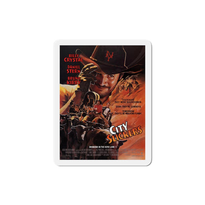 City Slickers 1991 Movie Poster Die-Cut Magnet-4" x 4"-The Sticker Space