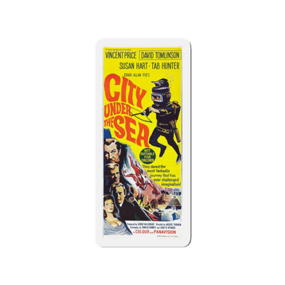 CITY UNDER THE SEA (WAR GODS OF THE DEEP) 1965 Movie Poster - Die-Cut Magnet-3" x 3"-The Sticker Space