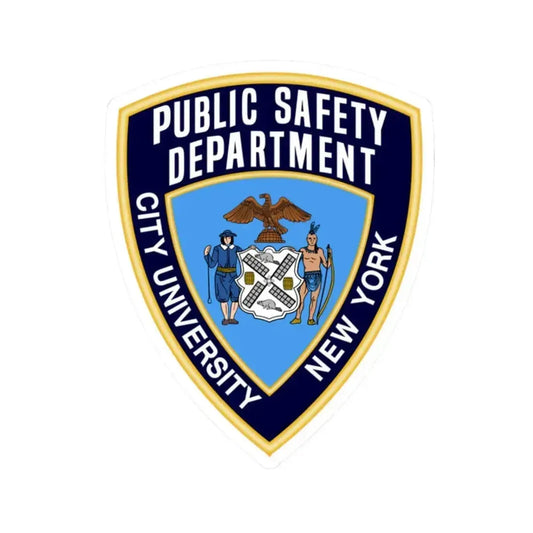 City University of New York Public Safety Dept - STICKER Vinyl Kiss-Cut Decal 2 Inch White - The Sticker Space