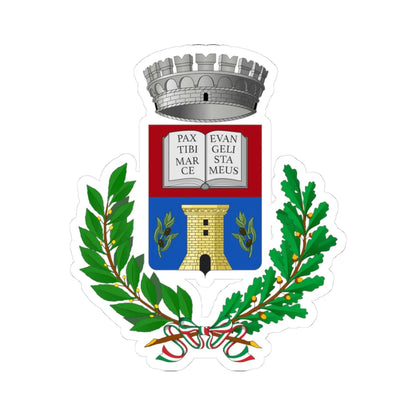 Civezza-Stemma (Italy) (Coat of Arms) STICKER Vinyl Kiss-Cut Decal 3 Inch White - The Sticker Space