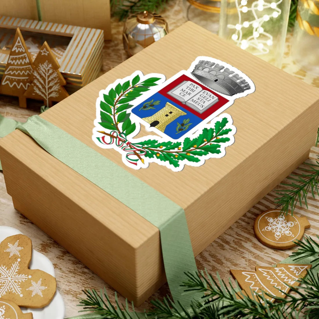 Civezza-Stemma (Italy) (Coat of Arms) STICKER Vinyl Kiss-Cut Decal - The Sticker Space