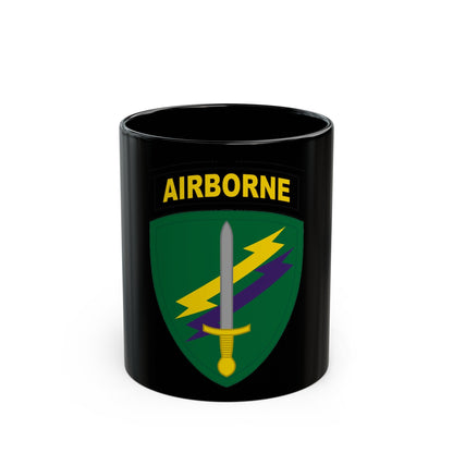 Civil Affairs and Psychological Operations Command Airborne (U.S. Army) Black Coffee Mug-11oz-The Sticker Space