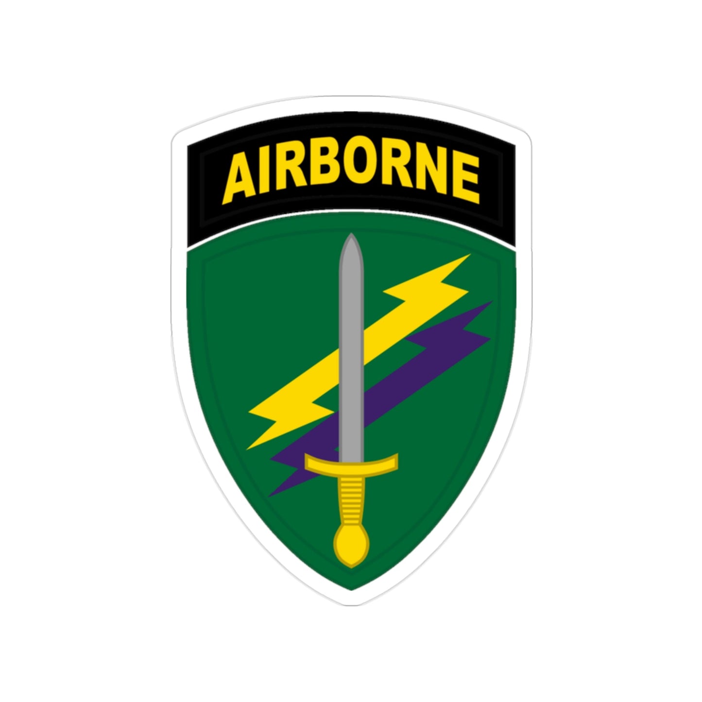 Civil Affairs and Psychological Operations Command Airborne (U.S. Army) Transparent STICKER Die-Cut Vinyl Decal-2 Inch-The Sticker Space