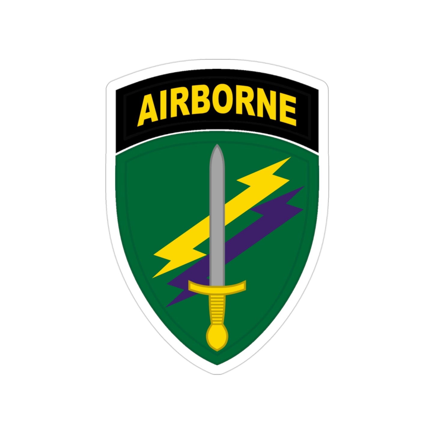 Civil Affairs and Psychological Operations Command Airborne (U.S. Army) Transparent STICKER Die-Cut Vinyl Decal-3 Inch-The Sticker Space