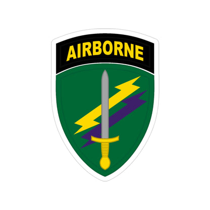 Civil Affairs and Psychological Operations Command Airborne (U.S. Army) Transparent STICKER Die-Cut Vinyl Decal-3 Inch-The Sticker Space