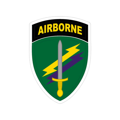 Civil Affairs and Psychological Operations Command Airborne (U.S. Army) Transparent STICKER Die-Cut Vinyl Decal-4 Inch-The Sticker Space