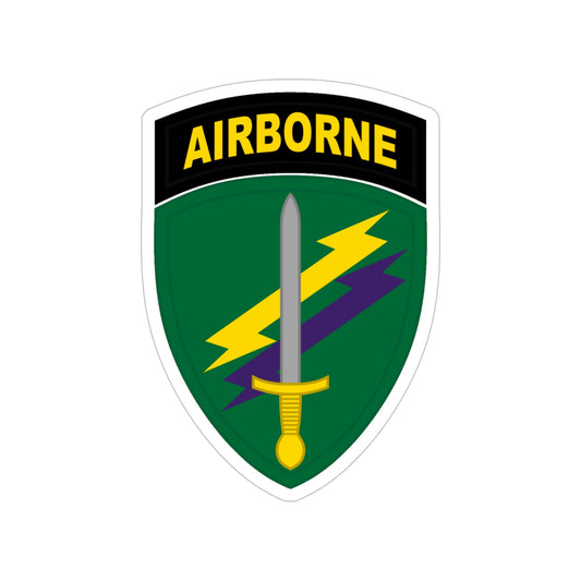 Civil Affairs and Psychological Operations Command Airborne (U.S. Army) Transparent STICKER Die-Cut Vinyl Decal-6 Inch-The Sticker Space