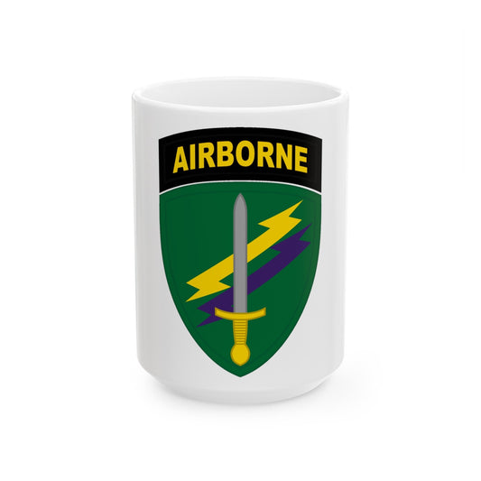 Civil Affairs and Psychological Operations Command Airborne (U.S. Army) White Coffee Mug-15oz-The Sticker Space