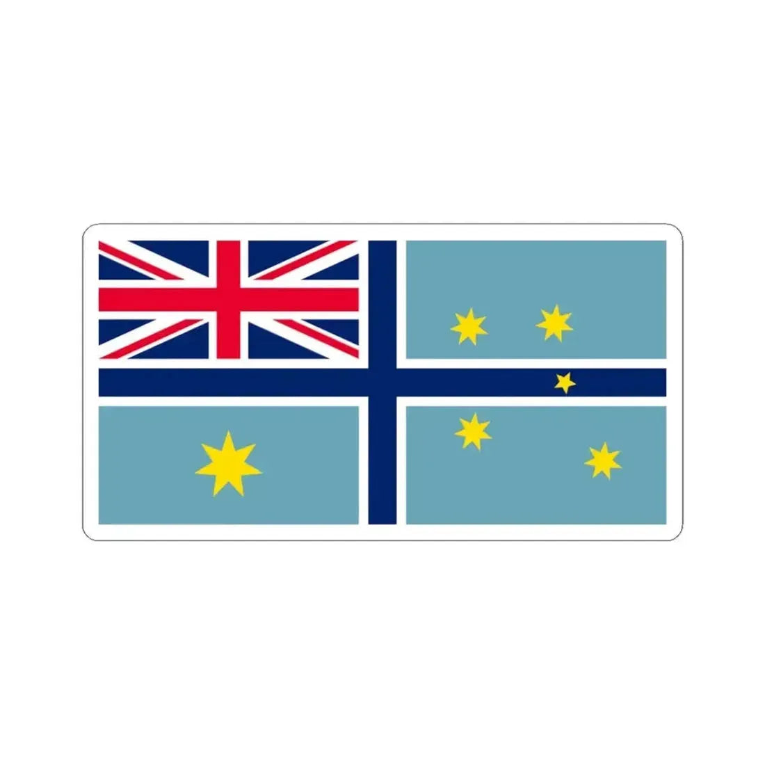 Civil Air Ensign of Australia 1935-1948 (Australia) STICKER Vinyl Kiss-Cut Decal 3 Inch White - The Sticker Space