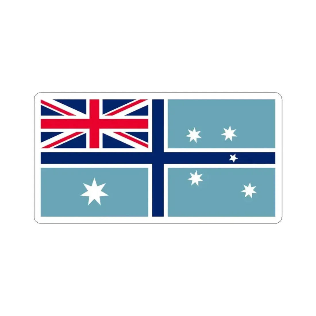 Civil Air Ensign of Australia (Australia) STICKER Vinyl Kiss-Cut Decal 3 Inch White - The Sticker Space
