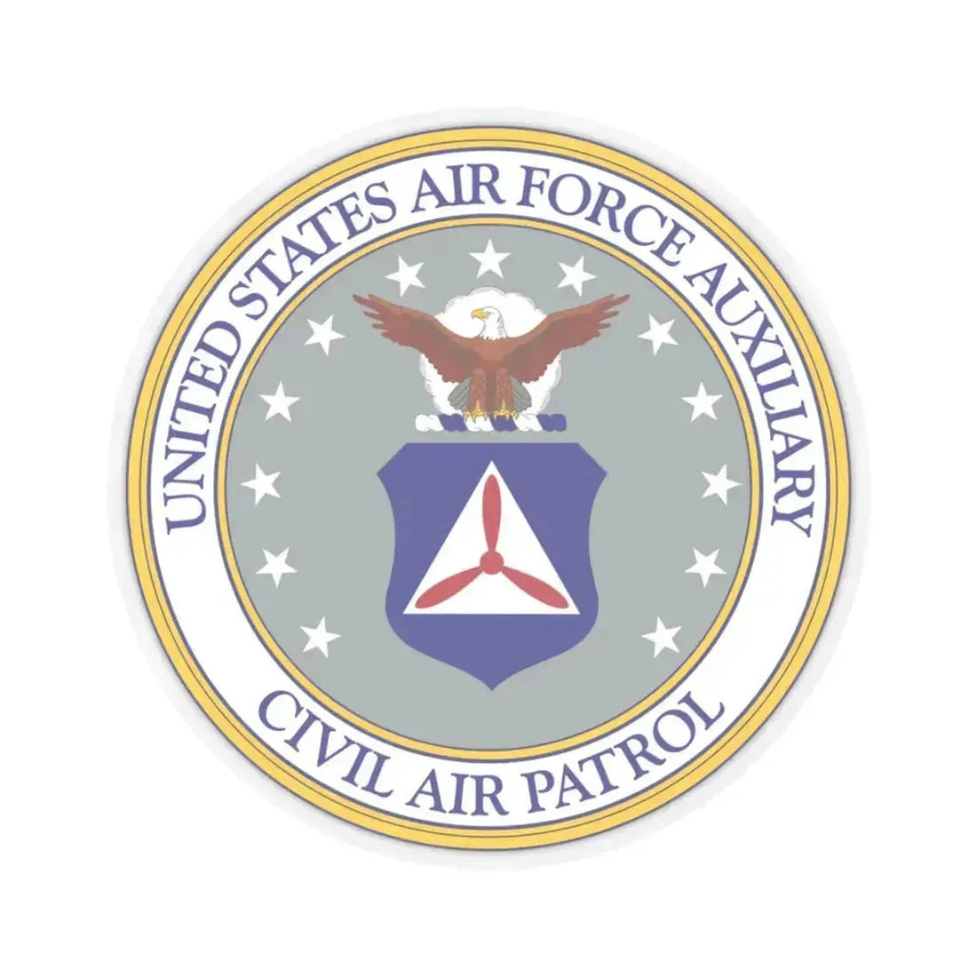 Civil Air Patrol - STICKER Vinyl Kiss-Cut Decal 3 Inch Transparent - The Sticker Space