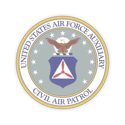 Civil Air Patrol - STICKER Vinyl Kiss-Cut Decal 3 Inch Transparent - The Sticker Space