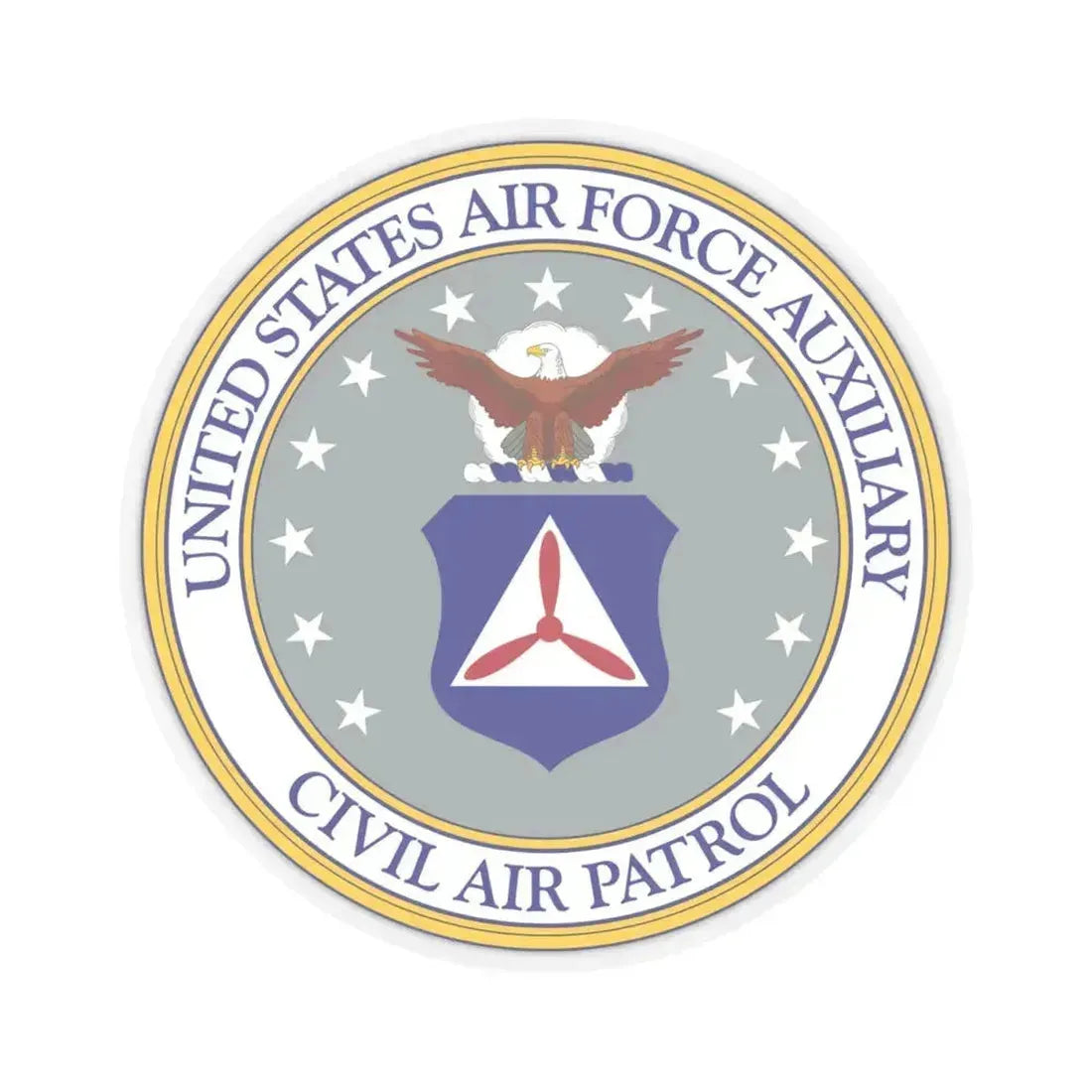 Civil Air Patrol - STICKER Vinyl Kiss-Cut Decal 4 Inch Transparent - The Sticker Space