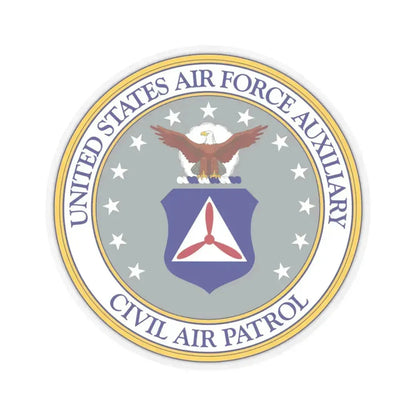 Civil Air Patrol - STICKER Vinyl Kiss-Cut Decal 4 Inch Transparent - The Sticker Space