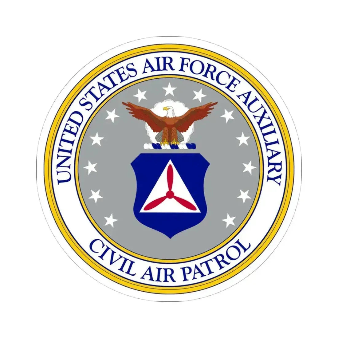 Civil Air Patrol - STICKER Vinyl Kiss-Cut Decal 4 Inch White - The Sticker Space