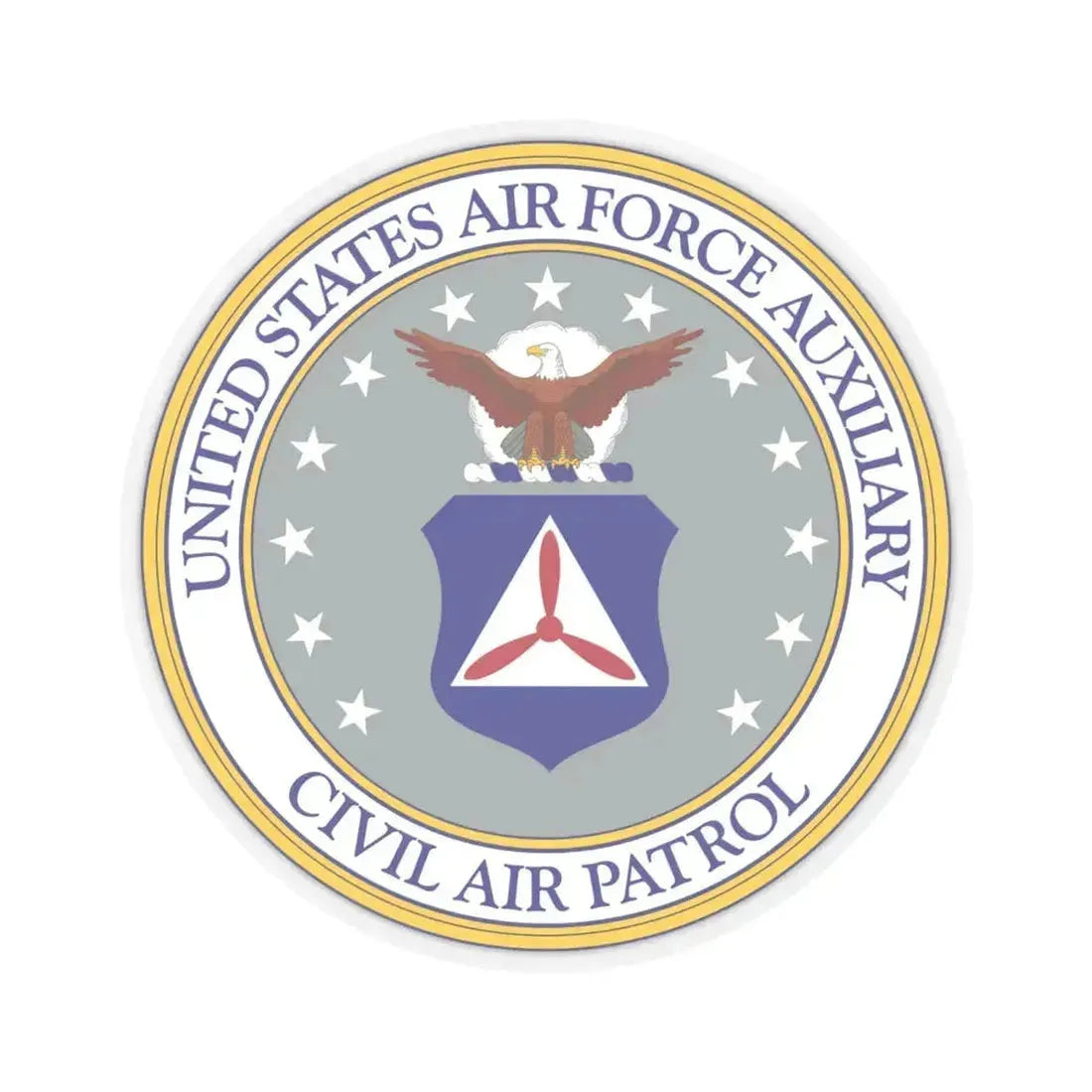 Civil Air Patrol - STICKER Vinyl Kiss-Cut Decal 6 Inch Transparent - The Sticker Space