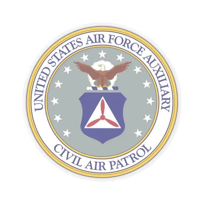 Civil Air Patrol - STICKER Vinyl Kiss-Cut Decal 6 Inch Transparent - The Sticker Space