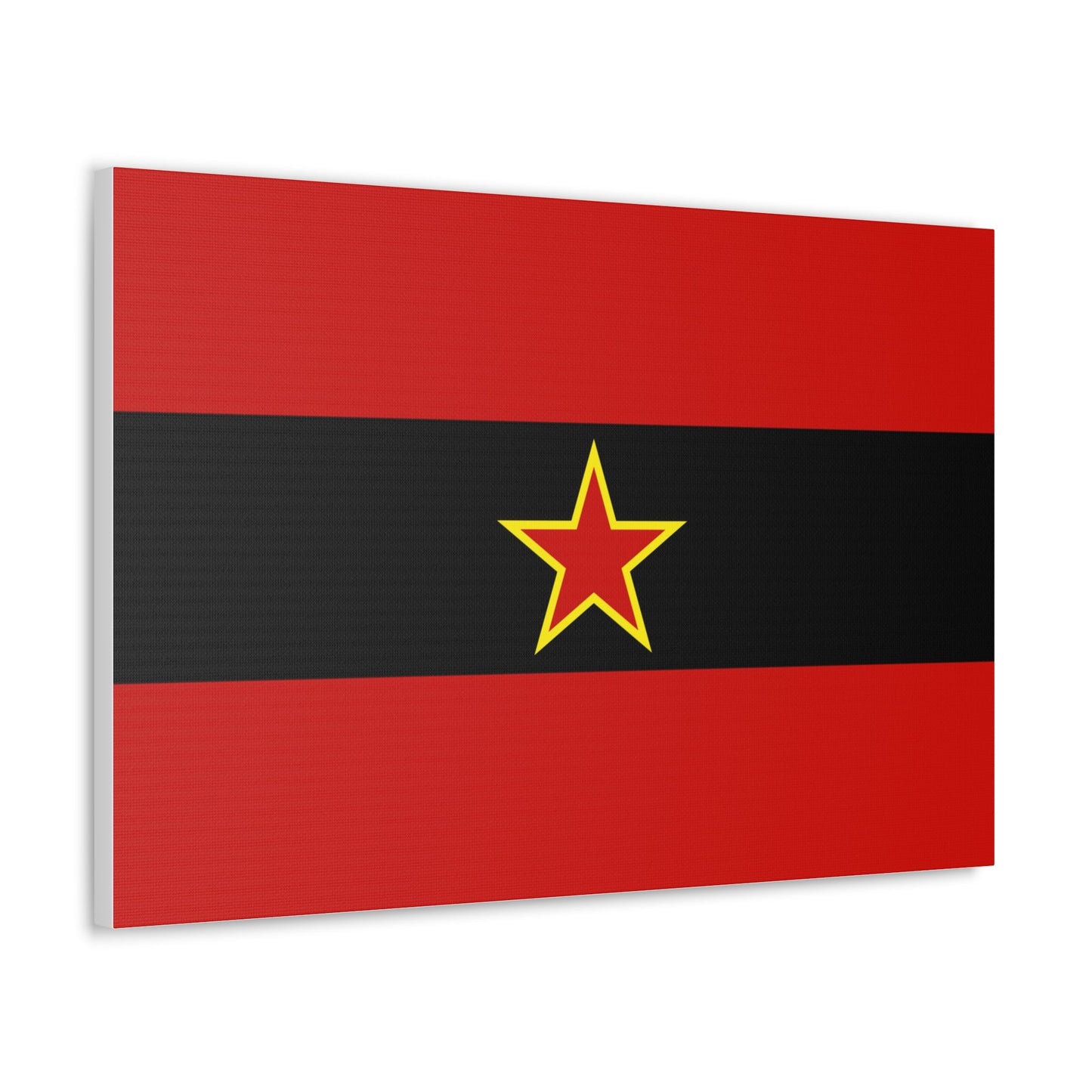 Civil Ensign of Albania 1945 to 1992 - Canvas Wall Art-The Sticker Space