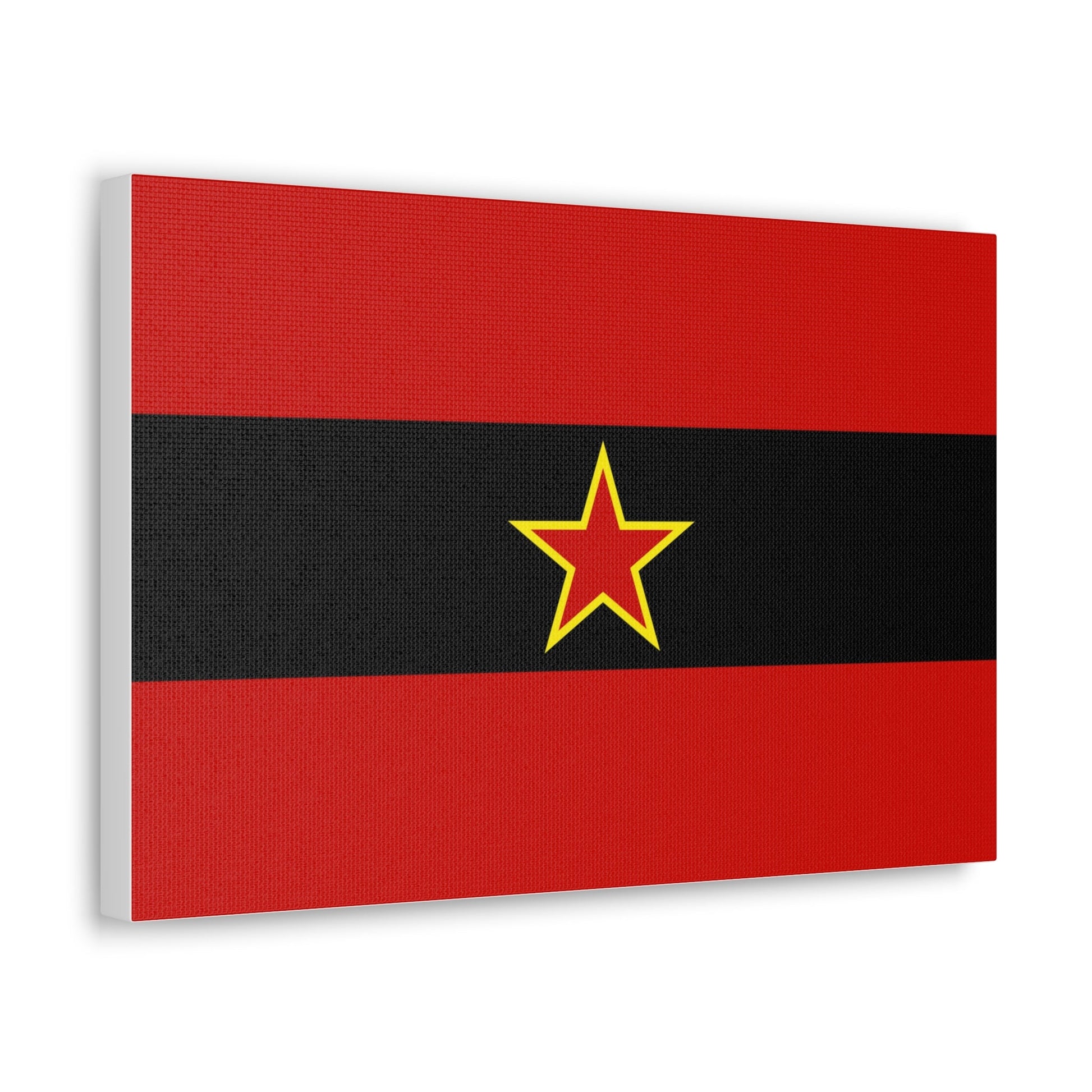 Civil Ensign of Albania 1945 to 1992 - Canvas Wall Art-The Sticker Space