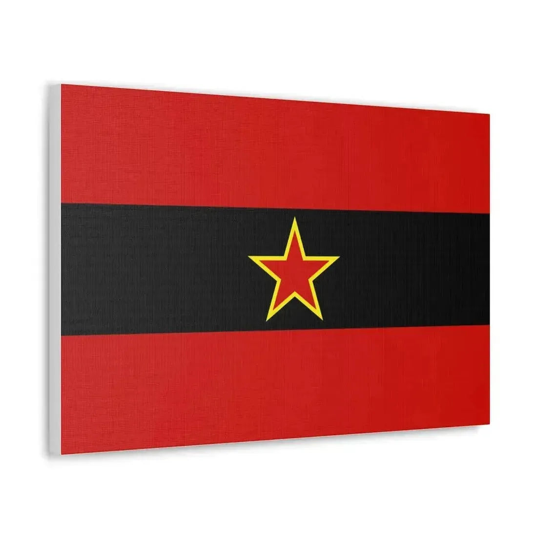 Civil Ensign of Albania 1945 to 1992 - Canvas Wall Art - The Sticker Space