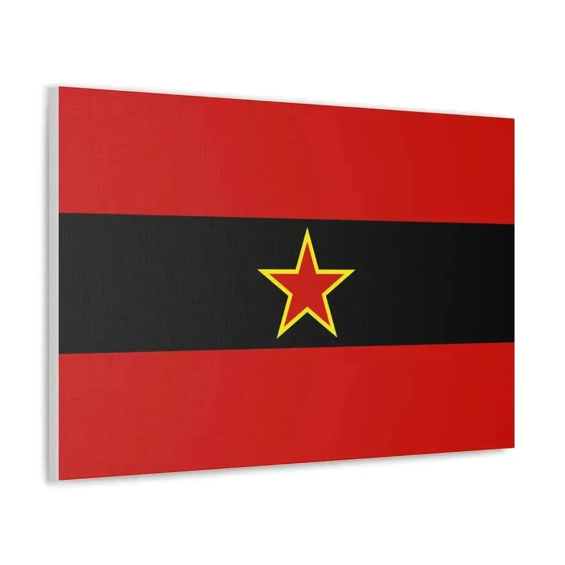 Civil Ensign of Albania 1945 to 1992 - Canvas Wall Art - The Sticker Space
