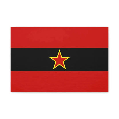Civil Ensign of Albania 1945 to 1992 - Canvas Wall Art - The Sticker Space
