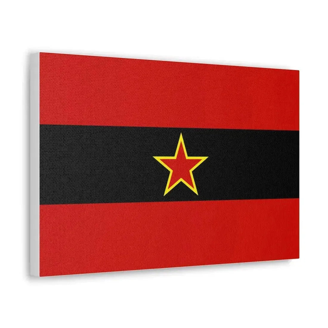 Civil Ensign of Albania 1945 to 1992 - Canvas Wall Art - The Sticker Space