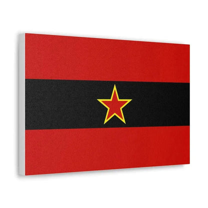 Civil Ensign of Albania 1945 to 1992 - Canvas Wall Art - The Sticker Space