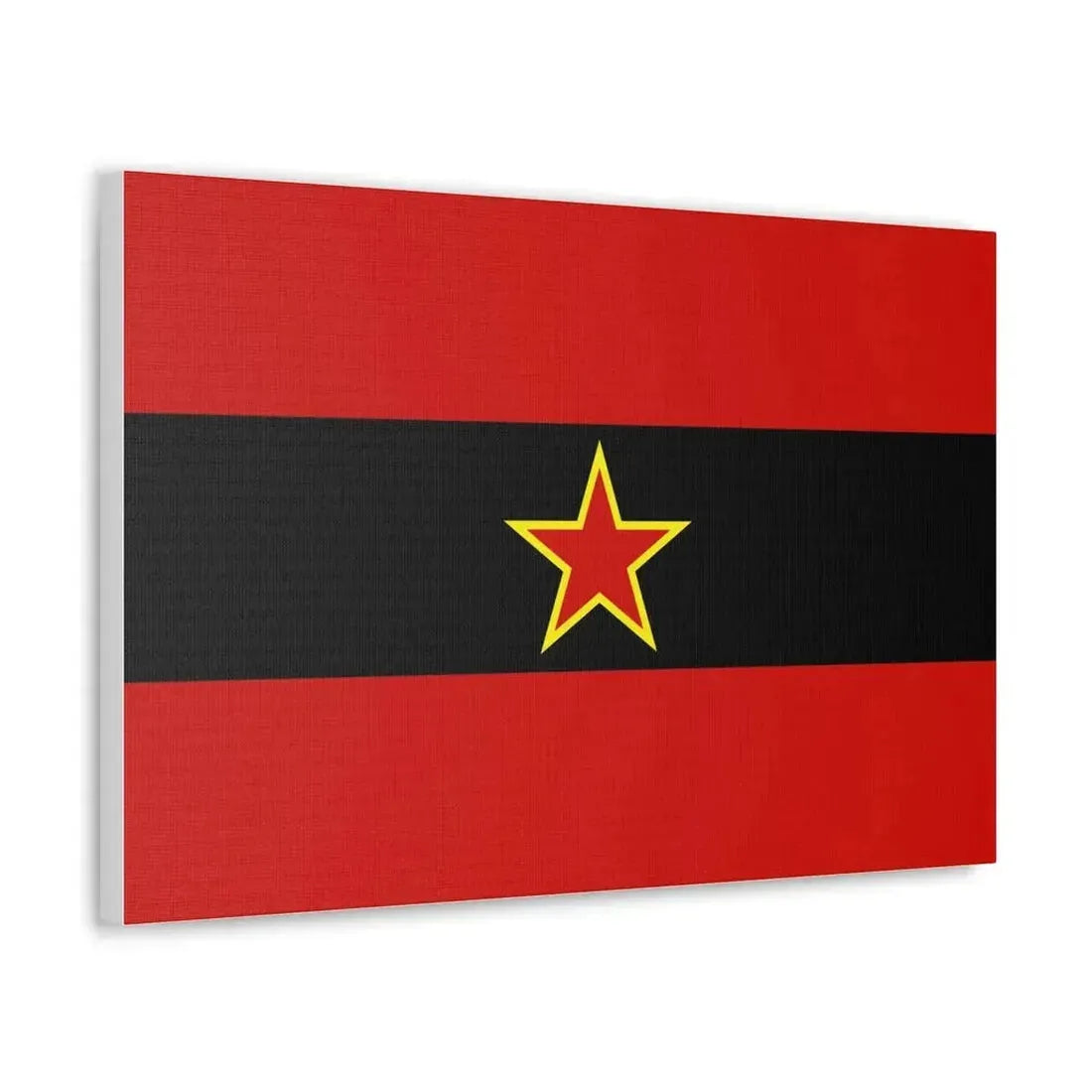 Civil Ensign of Albania 1945 to 1992 - Canvas Wall Art - The Sticker Space
