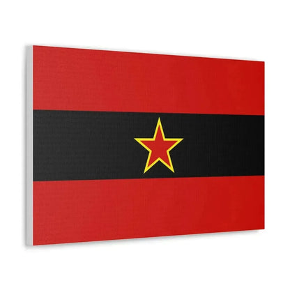 Civil Ensign of Albania 1945 to 1992 - Canvas Wall Art - The Sticker Space