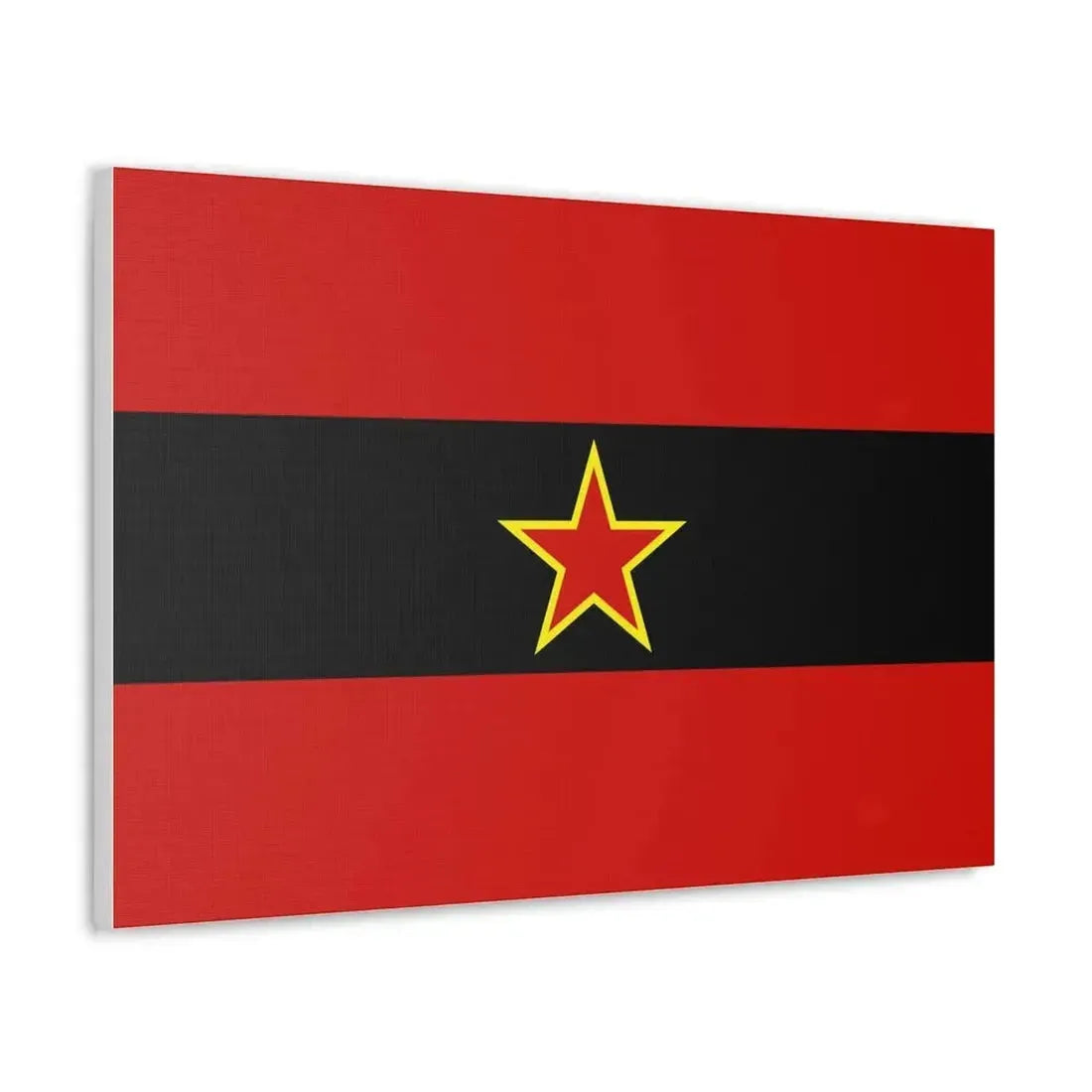 Civil Ensign of Albania 1945 to 1992 - Canvas Wall Art - The Sticker Space