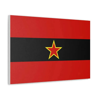 Civil Ensign of Albania 1945 to 1992 - Canvas Wall Art - The Sticker Space