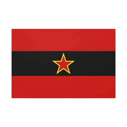 Civil Ensign of Albania 1945 to 1992 - Canvas Wall Art - The Sticker Space