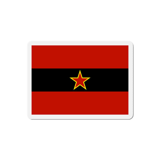 Civil Ensign of Albania 1945 to 1992 - Die-Cut Magnet-6 × 6"-The Sticker Space