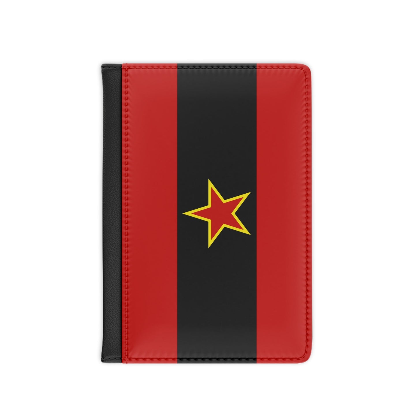 Civil Ensign of Albania 1945 to 1992 - Passport Holder-3.9" x 5.8"-The Sticker Space