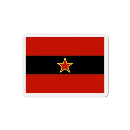 Civil Ensign of Albania 1945 to 1992 - Refrigerator Magnet 3 Inch - The Sticker Space