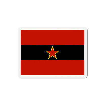 Civil Ensign of Albania 1945 to 1992 - Refrigerator Magnet 3 Inch - The Sticker Space