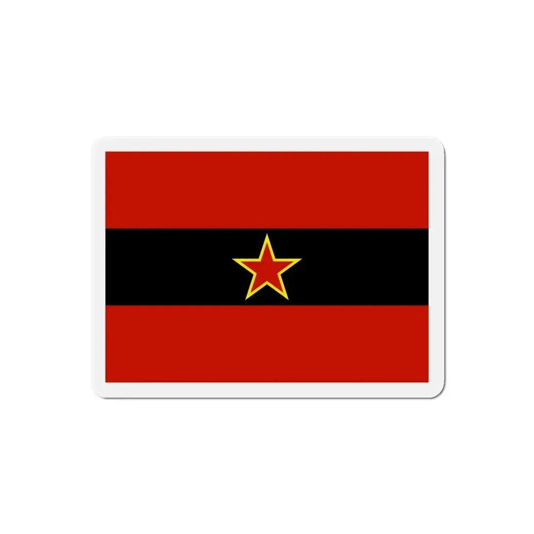 Civil Ensign of Albania 1945 to 1992 - Refrigerator Magnet - The Sticker Space