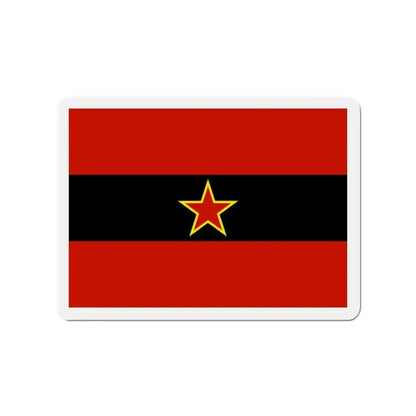 Civil Ensign of Albania 1945 to 1992 - Refrigerator Magnet - The Sticker Space