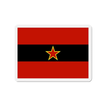 Civil Ensign of Albania 1945 to 1992 - Refrigerator Magnet - The Sticker Space