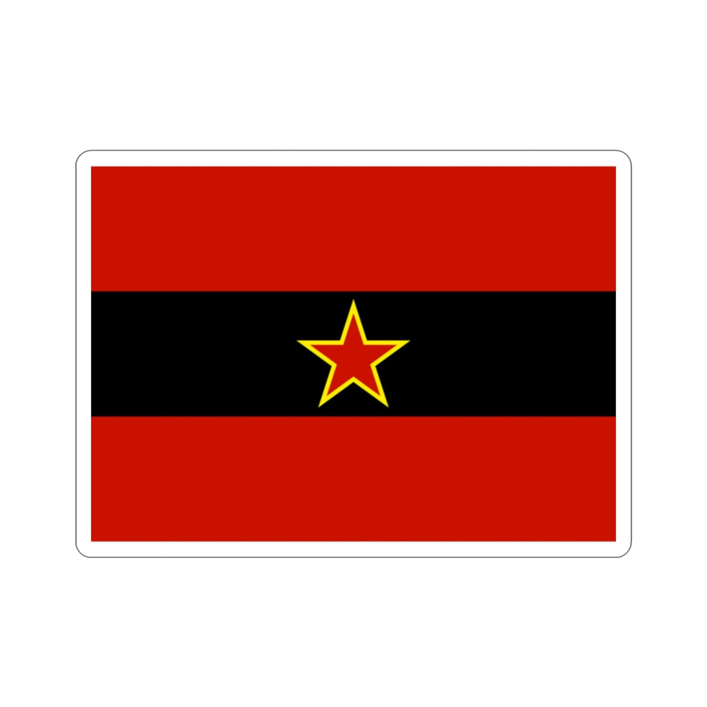 Civil Ensign of Albania 1945 to 1992 STICKER Vinyl Die-Cut Decal-2 Inch-The Sticker Space