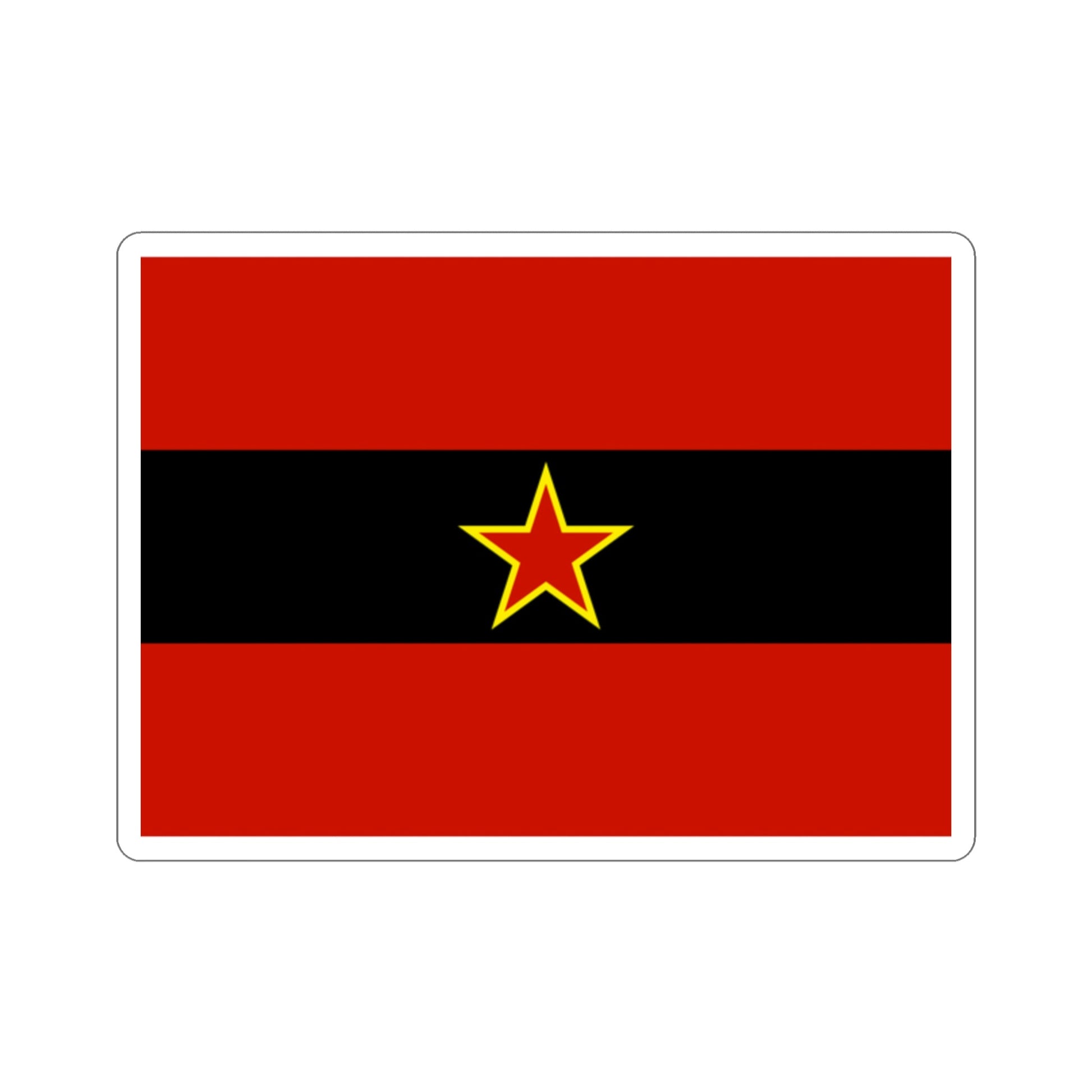 Civil Ensign of Albania 1945 to 1992 STICKER Vinyl Die-Cut Decal-2 Inch-The Sticker Space