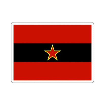 Civil Ensign of Albania 1945 to 1992 STICKER Vinyl Die-Cut Decal 3 Inch - The Sticker Space