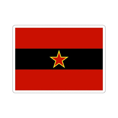 Civil Ensign of Albania 1945 to 1992 STICKER Vinyl Die-Cut Decal 3 Inch - The Sticker Space