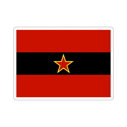 Civil Ensign of Albania 1945 to 1992 STICKER Vinyl Die-Cut Decal-3 Inch-The Sticker Space