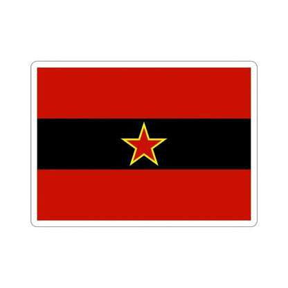 Civil Ensign of Albania 1945 to 1992 STICKER Vinyl Die-Cut Decal 4 Inch - The Sticker Space