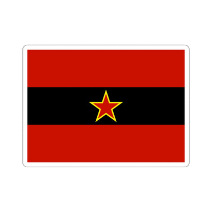 Civil Ensign of Albania 1945 to 1992 STICKER Vinyl Die-Cut Decal-4 Inch-The Sticker Space